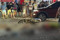 Kinh hoàng xe máy phóng nhanh, đâm trực diện khiến 6 người thương vong
