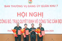 Điều động, bổ nhiệm cán bộ tại 6 tỉnh, thành ở phía Nam