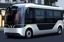 Cận cảnh xe buýt VinFast điện cỡ nhỏ và ôtô chuyên chở học sinh