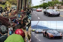 Tận thấy dàn siêu xe gần 400 tỷ của Hoàng Kim Khánh tại Huế