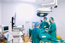 Bé 16 tháng tuổi bị thoát vị cơ hoành bẩm sinh hiếm gặp