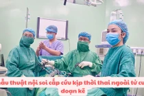 Cứu sản phụ bị thai ngoài tử cung đoạn kẽ nguy hiểm