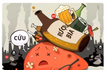 Nhiều người bị rối loạn tâm thần do uống rượu phải nhập viện