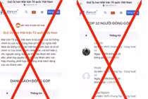 Cảnh báo về các website giả mạo kêu gọi ủng hộ bão số 3