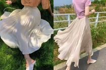 5 cách phối đồ với chân váy voan điệu đà, tôn dáng chuẩn style Hàn