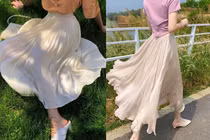 5 cách phối đồ với chân váy voan điệu đà, tôn dáng chuẩn style Hàn