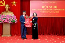 Tân Bí thư Tỉnh ủy Vĩnh Phúc là ai?