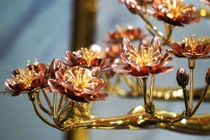 Độc đáo cây đào mạ vàng cao 2 mét, giá 1,3 tỷ đồng