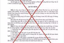 Doanh nghiệp giả mạo quyết định của Chủ tịch tỉnh Gia Lai: Xử lý thế nào?