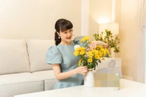 Căn hộ sang trọng, ngập tràn không khí Tết của nghệ sĩ Vân Dung