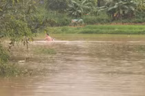 TP Uông Bí - Quảng Ninh: Hàng chục hộ dân lâm cảnh cô lập khi mưa to