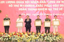 Thủ tướng Phạm Minh Chính tuyên dương lực lượng hỗ trợ khắc phục động đất Myanmar