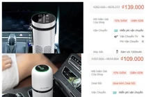 Máy lọc không khí ô tô 109.000 đồng… “tiền mất tật mang”