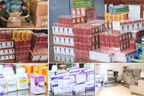 Phá đường dây sản xuất, buôn bán gần 10 tấn thuốc giả 
