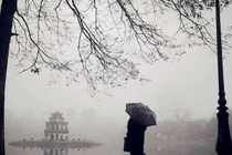 Bắc Bộ chìm trong mưa, sương mù