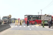 Quảng Bình: Tai nạn liên hoàn trên quốc lộ 1A, 8 người bị thương