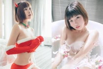 Nóng mặt với hot girl diện đồ Giáng sinh hở hết nấc