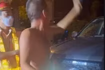 Người đàn ông say xỉn gây sự với CSGT ở Đắk Lắk hơn 1 giờ