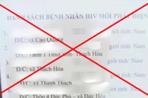 Danh sách bệnh nhân nhiễm HIV ở Quảng Bình là thông tin sai sự thật
