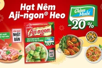 Hạt nêm Aji-ngon® Heo Giảm Muối – Giải pháp cho bữa ăn ngon, lành mạnh