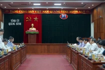 Liên hiệp các Hội Khoa học và Kỹ thuật Việt Nam làm việc với Thường trực Tỉnh ủy Quảng Bình.