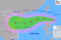 Bão Nesat mạnh dần, cách quần đảo Hoàng Sa khoảng 720km