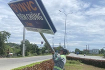 Loạt biển “VNVC TIÊM CHỦNG” sai Luật Quảng cáo, sai Luật Giao thông