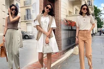 "Mix" đồ xuống phố trẻ đẹp khi giao mùa