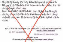 “Cháo lươn vào Danh mục Di sản” là thông tin sai sự thật