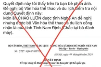 “Cháo lươn vào Danh mục Di sản” là thông tin sai sự thật