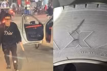 Cần xử lý nghiêm tài xế cầm dao chém rách lốp xe buýt