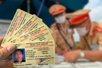 Dùng bằng lái bị trừ hết điểm để tham gia giao thông sẽ bị phạt tiền