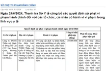 Thẩm mỹ Quốc tế Đồng Hồ Cát bị đình chỉ hoạt động 18 tháng