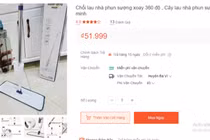 Chổi lau nhà phun sương tự vắt 52.000 đồng… giá rẻ khó tốt