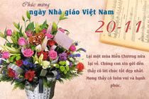 Thiệp chúc mừng ngày Nhà giáo Việt Nam 20/11 đẹp, ý nghĩa nhất