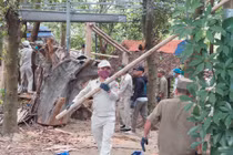 Cưỡng chế nhà hàng, quán nhậu xây dựng trái phép trên bán đảo Sơn Trà