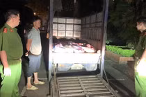 Phát hiện hàng tấn thịt lợn bốc mùi tại Vĩnh Phúc