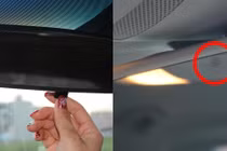 Chấm đen trên gương chiếu hậu lắp trong ô tô có tác dụng của gì?