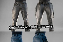 Độc lạ: Quần jeans tự phồng giúp bảo vệ người đi xe máy