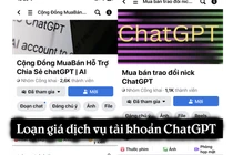 Loạn giá dịch vụ tài khoản ChatGPT, cẩn thận nhận 'trái đắng'