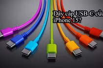 iPhone 15 sẽ đi kèm cáp sạc USB-C có nhiều màu sắc?