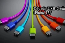 iPhone 15 sẽ đi kèm cáp sạc USB-C có nhiều màu sắc?