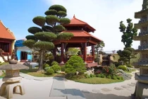 Nhà gỗ 5 gian trên khuôn viên 1.500m2 của đại gia Nam Định