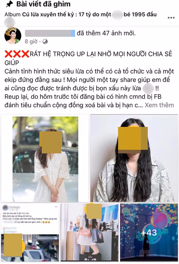 Mới đây, mạng xã hội xôn xao chia sẻ câu chuyện cô dâu "siêu lừa" tinh vi lên tới hàng trăm tỷ đồng khiến hơn 100 nạn nhân sập bẫy. Mới đây, mạng xã hội xôn xao chia sẻ câu chuyện cô dâu "siêu lừa" tinh vi lên tới hàng trăm tỷ đồng khiến hơn 100 nạn nhân sập bẫy.