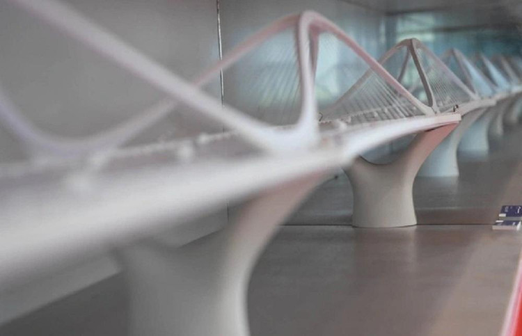 Phương án kiến trúc cầu Trần Hưng Đạo giải Nhất “Hà Nội Không giới hạn”.