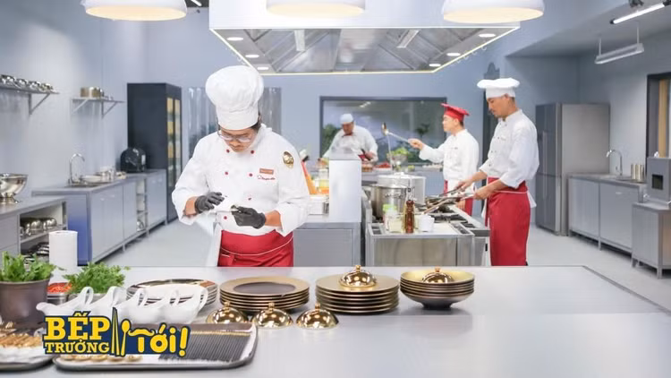 Căn bếp trong phim.