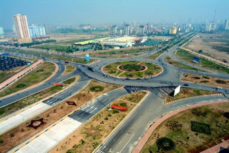 Một góc của khu vực Hoà Lạc, nơi được định hướng xây dựng thành phố trực thuộc Thủ đô. Ảnh: Giang Huy