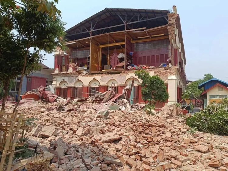 Canh tan hoang sau tran dong dat manh o Myanmar, Thai Lan