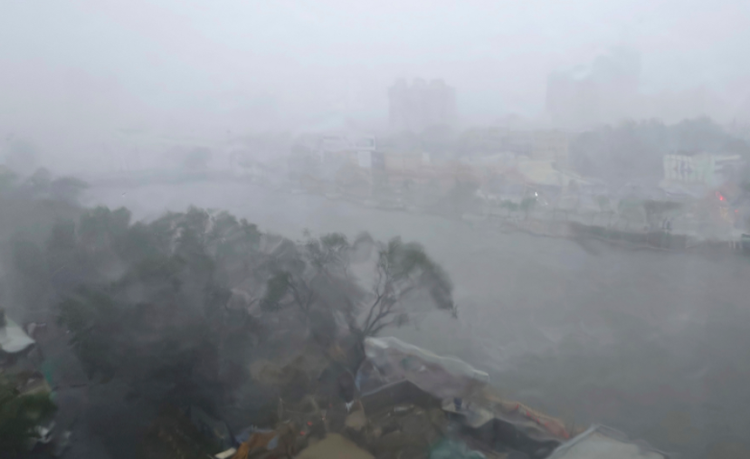 Cảnh tan hoang ở Đài Loan sau bão Krathon Canh tan hoang o Dai Loan sau bao Krathon