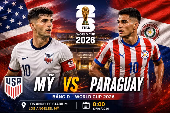 Dự đoán Mỹ vs Paraguay: Chủ nhà quyết giành 3 điểm ngày ra quân